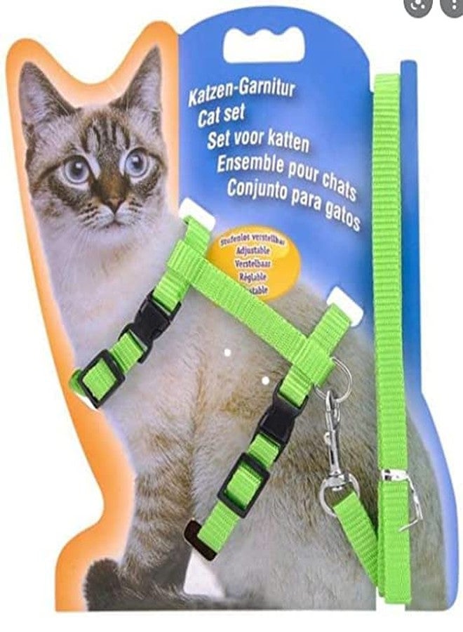 Pups&Pets طوق من النايلون مع حزام قابل للتعديل من Pups&Pets للقطط والأرانب والحيوانات الأليفة الصغيرة - أخضر - Image 1